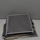 BOOMIBOO Hanging Closet Organize and Shelves，5-Hanging Shelf with 2 Side Pockets，Storage Foldable （Grey）