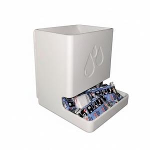 Dishwasher Tablet Storage Box with Slide Rail Mount - Under Cabinet Organizer Holder for Dishwasher Pods (Includes Mounting Screws)