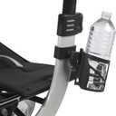 Drive Medical Nitro Clip-On Cup Holder for Walker Rollator, 6 x 4 x 3.5 Inch, Black