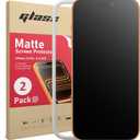 Ambison 2 Pack Matte Screen Protector for iPhone 17 Pro 6.3inch 2025 Tempered Glass, Scratch Resistance, Anti Glare & Anti Fingerprint, Smooth as Silk, Easy Installation Frame, Bubble-Free