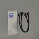 CONMDEX USB C Charger Cable [1ft, 2Pack] 10Gbps USB 3.1 Gen 2 USB A to USB C Data Transfer Braided Cord, Right Angle Android Auto CarPlay Type C Cable for iPhone 16 15 Plus Pro Max Samsung Galaxy S23