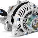 Alternator Replacement Compatible with Honda Civic 2006-2011 L4 1.8L, 80A 12V CW 7-Groove Pulley, Replace# 31100RNAA01, 31100RNAA012M2
