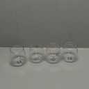 Amazon Basics Tritan Glasses, Dishwasher Safe, BPA-Free Plastic, Stemless, Shatterproof, 14-oz, Clear, Set of 4