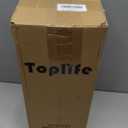 Toplife Spiral Design Metal Egg Skelter Dispenser Rack, Storage Display Rack, Brown