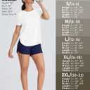 Women's Short Sleeve Workout Tops Moisture Wicking Cooling Shirts UV Protection Quick Dry Athletic Activewear (Medium, White)