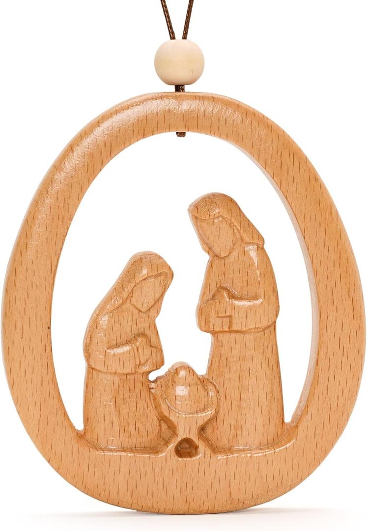 Christmas 3D Nativity Ornament 2025 - Christian Xmas Ornaments - Religious Christmas Ornaments - Christian Christmas Decor - Christmas Decoration