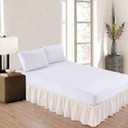 SlumberWell Full Bed Skirt with Split Corners 18 Inch Drop, Ivory Solid
100% Soft Microfiber, Elegant Ruffled Design Bedskirt