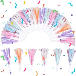 36 Pcs Party Blowers Noisemakers, Glitter Fringed Metallic Noise Makers for Birthday Celebrations Graduation Events Sporting Gatherings Festive Party Favors Supplies