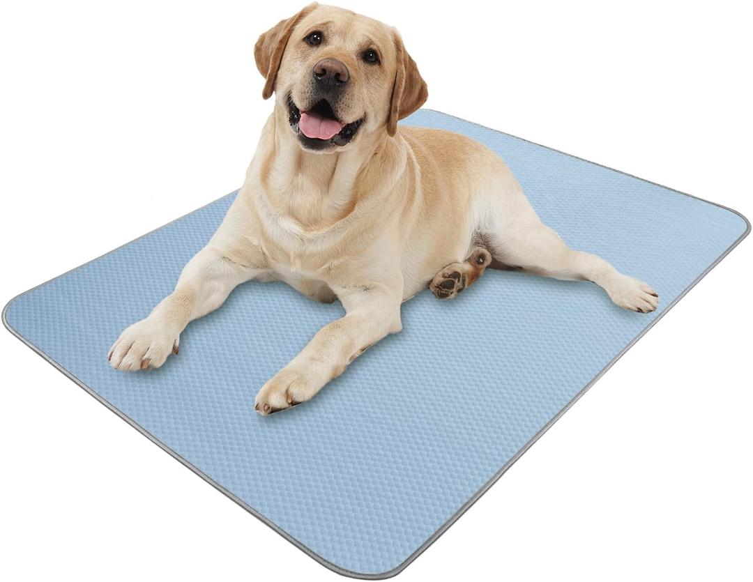 Buvlnee Summer Dog Cooling Mat Washable Ice Silk Self Cool Pad for Small Medium Large Dogs and Cats, Pet Sleeping Pad for Crate, Bed, Indoor & Outdoor Floor, Car Seats