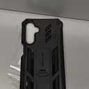 FNTCASE for Samsung Galaxy A26-5G Case: for Galaxy A16-5G Case Military Grade Drop Proof Protection Mobile Cover with Kickstand | Matte Textured Rugged Shockproof Protective Sturdy Phone Case - Black