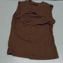 Vrtige Women's Sexy Cut Out Tank Crewneck Ribbed Knit Sleeveless Slim Fit Top Shirt, Size L 