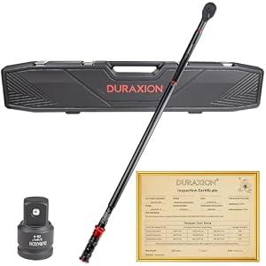 DURAXION 3/4-Inch Drive Torque Wrench 100-950ft.lb/135.58-1288.03Nm, Â±3% Precision Dual Direction Torque Wrenches with 48-Tooth Dual Range Scales with Ft.Lbs and N.m