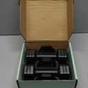 Adjustable Dumbbell Set, 4 in 1 Free Weights Dumbbells Set for Women, Weights for Women at Home, 2lb 3lb 4lb 5lb with TPU Soft Rubber Handle for Home Gym Exercise Training (Black)