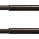 KXLife 2 Pack Spring Tension Curtain Rod, 1/2- inch Decorative Tension Drapery Rod for Window, Caf Rod Bronze, (22-36)