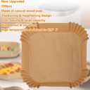 200Pcs Air Fryer Paper Liners, 6.3 Inch Square Disposable Air Fryer Liner, Non-stick Parchment Paper for Frying Baking Roasting Microwave Oven