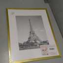 upsimples 16x20 Picture Frame, Display Pictures 11x14 with Mat or 16 x 20 Without, Wall Hanging Poster Frame, Gold, 1 Pack