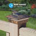VOLISUN Solar Post Cap Light Outdoor 16pack,Solar Deck Fence - Post Lights Waterproof for 4x4 Wooden/4x4 Vinyl, with Warm White/Cool White for Garden/Patio/Porch