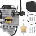 Carburetor replacement for Yamaha Bear Tracker 250 YFM250 YFM250X YFM250XL YFM250XM ATV 1999 2000 2001 2002 2003 2004 Replaces 4XE-14140-12-00 4XE-14140-13-00 4XE-14140-01-00 4XE-14140-00-00