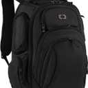 OGIO 5918037OG Black Rev Backpack, 1 Pack, One Size, 
Deluxe organization panel with zippered stash pocket
Dimensions: 18.25"H x 15"W x 10.5D