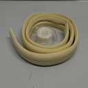 ZhiYo 4ft Cord Hider Floor, Soft PVC Cord Covers for Wires on Floor, Wire Cover to Hide Extension Cords, Cable Cover Protect Cords & Prevent Trips, Cable Cavity: W0.6in x H0.32in, Ivory
