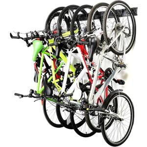 Ultrawall Stainless Steel Bike Storage Rack, Wall Mount 6 Bike Hanger
Bicycle Rack for Home & Garage Holds Up to 300lbs, Black
