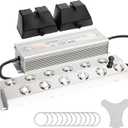 Upgrade Ultrasonic Fogger 12 Head, Ultrasonic Mist Maker w/Float, 9000ml/H Mist Maker Fogger w/ 400W Waterproof Power Supply, Perfect for Pond, Greenhouse, Rockery, Halloween Decoration