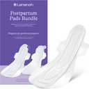 Lansinoh Postpartum Maxi Pads Bundle, 40 Count, Heavy Absorbency Overnight Pads with Wings, Includes 2 Sizes for Extra Protection, Postpartum Essentials