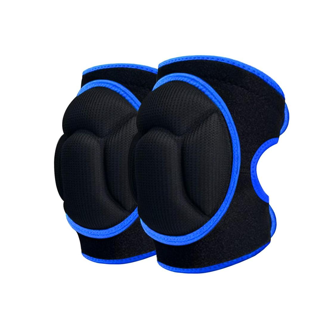 Knee Pads, Thick Sponge Anti-slip, Collision Avoidance Knee Pads, for Running, Mountaineering, House Working,Gardening Maintain (Blue, Large)