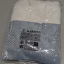 Softalker Outdoor Tablecloth Rectangle, Waterproof Linen Cotton Farmhouse Table Cloths with Tassel, Heavy Weight Wrinkle Free Boho Table Cover for Picnic Camping Dining - 55 x 84 Inch, Blue Stripe