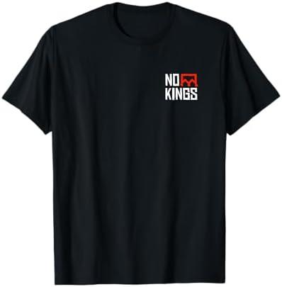 No Kings Two Sided Front Back T-Shirt, 4X - Large