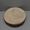 Vintiquewise Barky Natural Wood Slabs Rustic Ornament Slice Tray Table Charger 14" set of 4