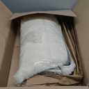 Ophanie Round Rugs 5Ft Ivory Circle Area Rug, Nursery Room Decor, Christmas Aesthetic Bedroom Home Circular Carpet 5 Foot, Fluffy Fuzzy Shag Plush Cream Living Room Rugs for Kids Boys Girls Teen Baby