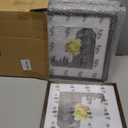 BSRHOME 12x12 Picture Frame Set of 9, Display Pictures 8x8 with Mat or 12x12 without Mat, Multi Collage Gallery Square Photo Frames for Wall or Tabletop, Brown