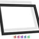 Upgraded WR24X10185 Freezer Door Seal Compatible with GE Refrigerator Freezer Door Gasket Replacement WR24X10099 1169944 AP3861330 For Hotpoint Refrigerator Door Gasket Freezer Seal Replacement Black