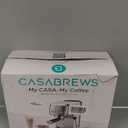 CASABREWS 3700 Essential Espresso Machine 20 Bar, Stainless Steel Cappuccino & Latte Machine with Steam Frother for Home, 43.9oz Water Tank, Coffee Gift for Women & Men, Silver