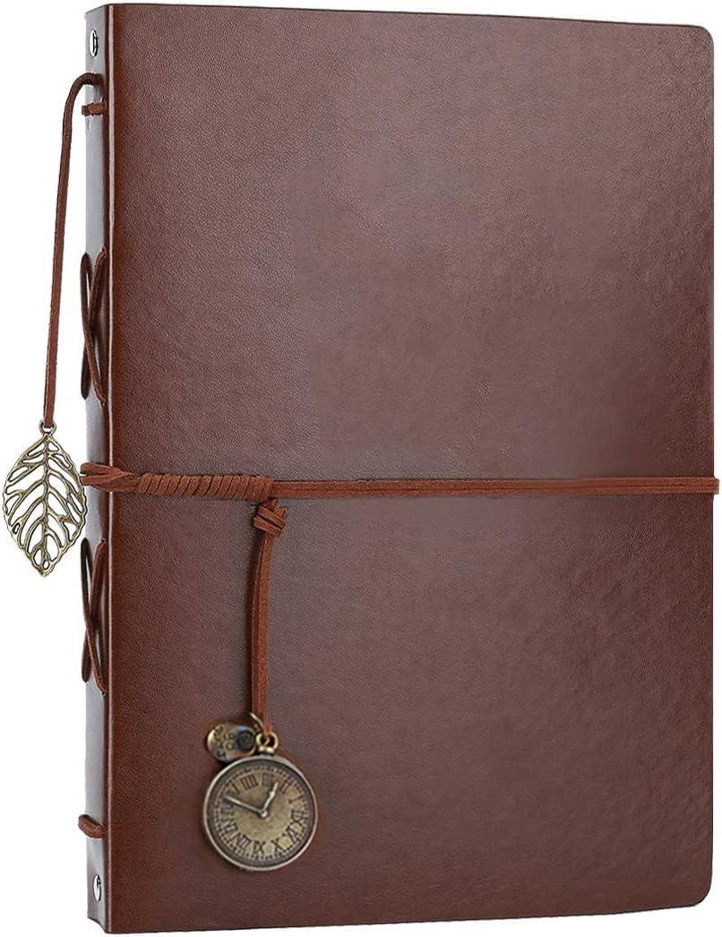 Photo Album 4x6 160 Photos, Leather Photo Albums with Writing Space With 30 Writing Paper, Travel Family Wedding Kids Graduation Ultrasound Baby Picture Album Scrapbook Photo Album