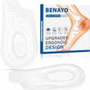2Pairs Plantar Fasciitis Heel Cups Inserts,Heel Cushions for Plantar Fasciitis,Heel Pain,Shock Absorption Orthotic Inserts for Relieves Foot Pressure.