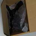 VIVIDA 1-3/8" x 1-3/8" Fence Gate Latch, Chain Link Fence Gate Fork Latch with Padlock Hole, Black Powder Coated, Bolts & Nuts Included, 2 PCS