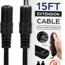 Digital Energy 15 Ft Extension Cables for Handheld Game Buzzer System 8-Pack