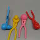 Snowball Maker, 4 Pack Snowball Mold for Kids, Snowball Mold Snow Toys, Outdoor Beach Toy Snowball Maker Toys with Handle, Birthday Xmas Gifts for Kids Ages 2-10