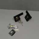 JO.KO Entry Door Lock Set, Square Door Lever for Bedroom, Passage Door Privacy Locking Interior/Exterior Entry Door Knob/Heavy Duty (1 Pack, Matte Black)