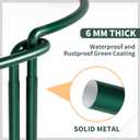 TCBWFY 4-Pack Plant Supports,16" Wx46 H Half Round Plant Support Stakes,6mm Thick Heavy-Duty Metal Peony Cage,Tall Garden Plant Support for Peony,Tomato,Hydrangea,Rose,Outdoor Flower Plant Stakes