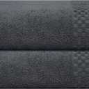 MyOwn Ultra Soft 2 Pack Oversized Bath Towel Set 28x55, Cotton Large Bath Towels, Highly Absorbant Compact Quickdry & Lightweight Towel, Ideal for Gym Travel Camp Pool - Charcoal Grey