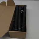 Closet Rods for Hanging Clothes, 17 to 159 Inches Stepless Adjustable Metal Closet Rod, 1.3 Inches Heavy Duty Clothes Hanging Rod for Closet Wardrobes Laundry RV, Black