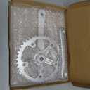 Urban Folding Bicycle Crankset Single Tooth Disc 44T 130BCD 170mm Crank Set is Suitable for Most Single Speed Bicycles
