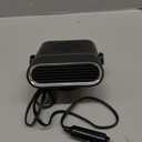 Car Heater, 2-in-1 Multi-Function Portable, 150W 12V Car Heater That Plugs into Cigarette Lighter, 360° Free Adjustment, Quick Heating Defrost and Defogging, Black