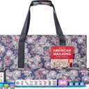 American Mahjong Game Set, 166 White Tiles, 4 All-in-One Color Rack/Pushers, Complete Mahjong Tile Set, Printed Carrying Bag