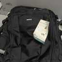 ECOHUB 17'' Small Travel Backpack, United Airlines Personal Item Bag 16.7"x10"x8" with 13 Pockets Carry on Backpack with USB Port Luggage Sleeve Travel Essentials for Men Women Water Resistant, Black (17 inch underseat)