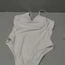 Swimsuit Sexy V Neck Cross Back Bathing Suit High Cut Backless Swimwear, Size: M