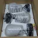 VONLUCE Pendant Lights Kitchen Island, Matte Black Pendant Light Fixtures with E26 Base & Adjustable Cable, Modern Pendant Lighting with Glass Shade for Living Room Bedroom Hallway, 3 Packs